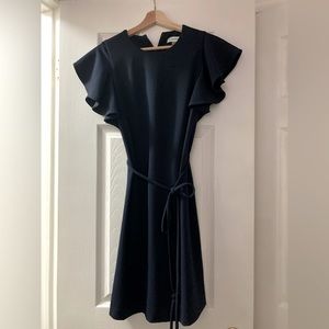 Calvin Klein Navy Flouncy Dress Size 4